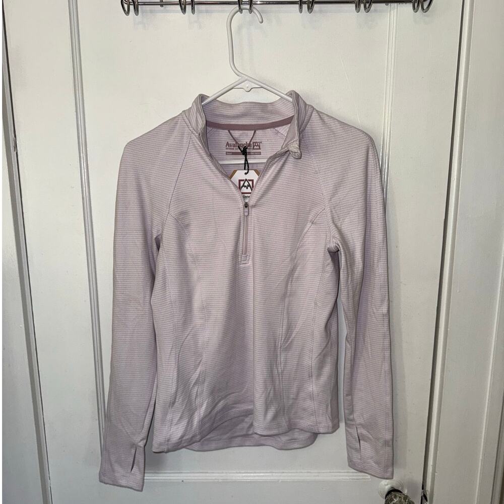 New Avalanche Quarter-Zip Striped Pullover Women's size S